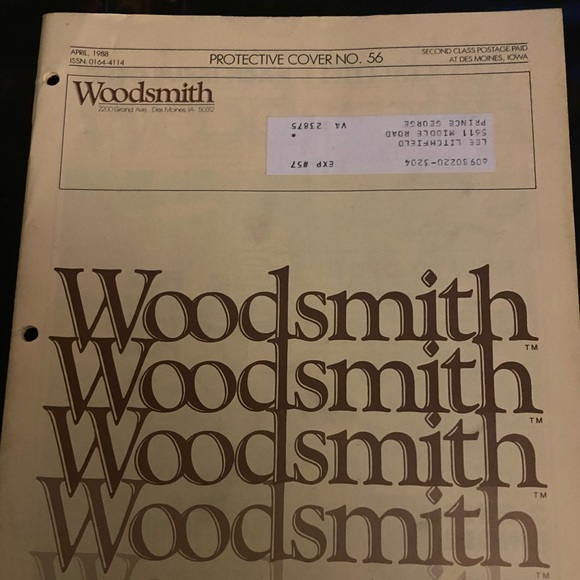 🎉5/$10🎉 Woodsmith magazine number 56 April 1988 versatile computer furniture - Picture 2 of 8
